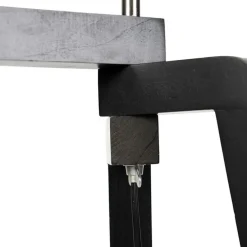 Stehlampe Stativ schwarz mit grünem Schirm und Gold 50 cm - Puros