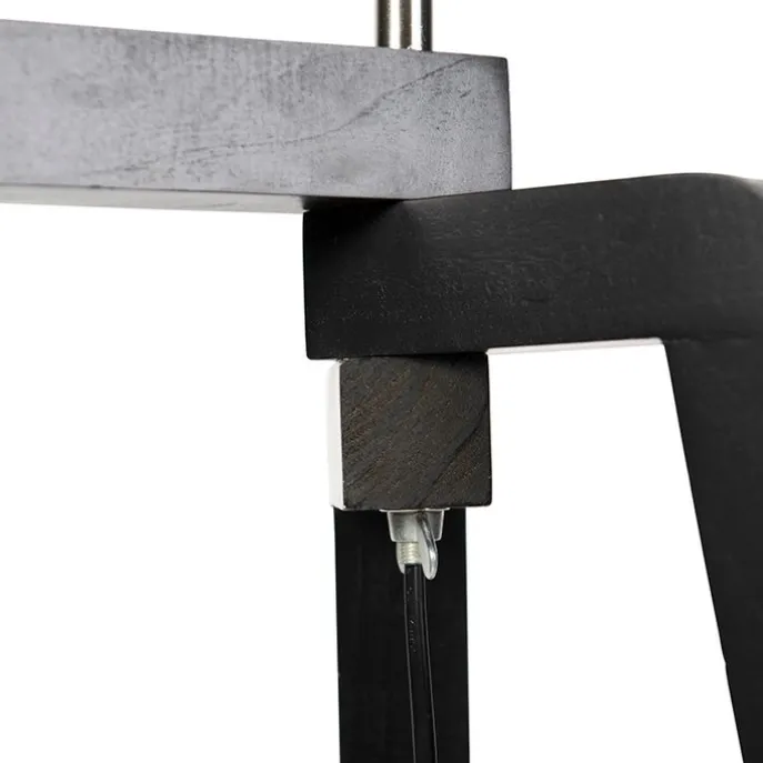 Stehlampe Stativ schwarz mit grünem Schirm und Gold 50 cm - Puros