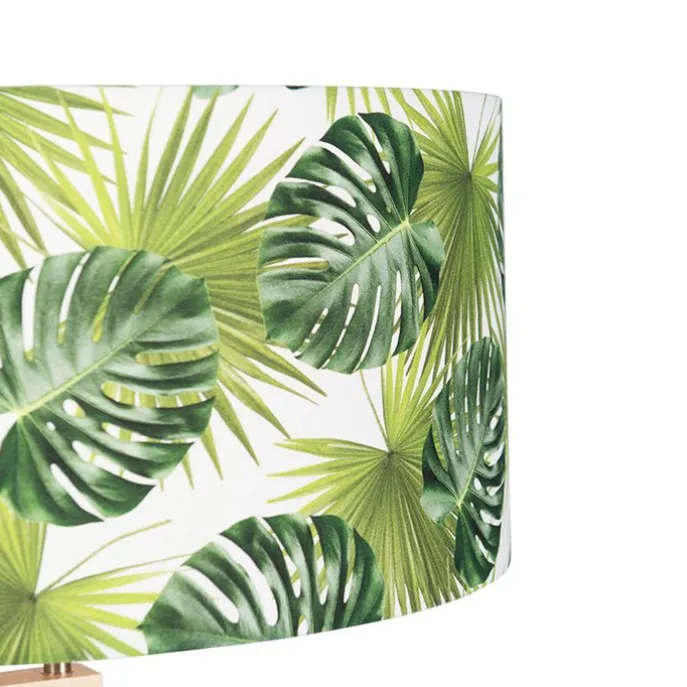 Stehlampe Stativholz mit Schattenblatt - Puros