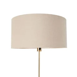 Stehlampe verstellbar bronze mit Schirm hellbraun 50 cm - Parte