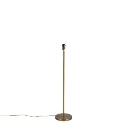 Stehlampe verstellbar bronze mit Schirm hellbraun 50 cm - Parte