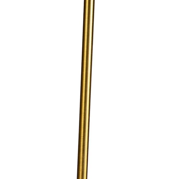 Stehlampe verstellbar bronze mit Schirm hellbraun 50 cm - Parte