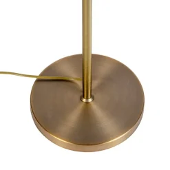 Stehlampe verstellbar Bronze mit Schirm weiß 50 cm - Parte