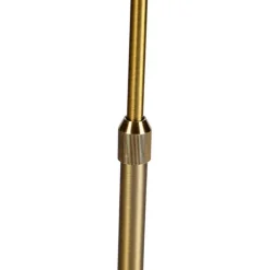 Stehlampe verstellbar Bronze mit Schirm weiß 50 cm - Parte