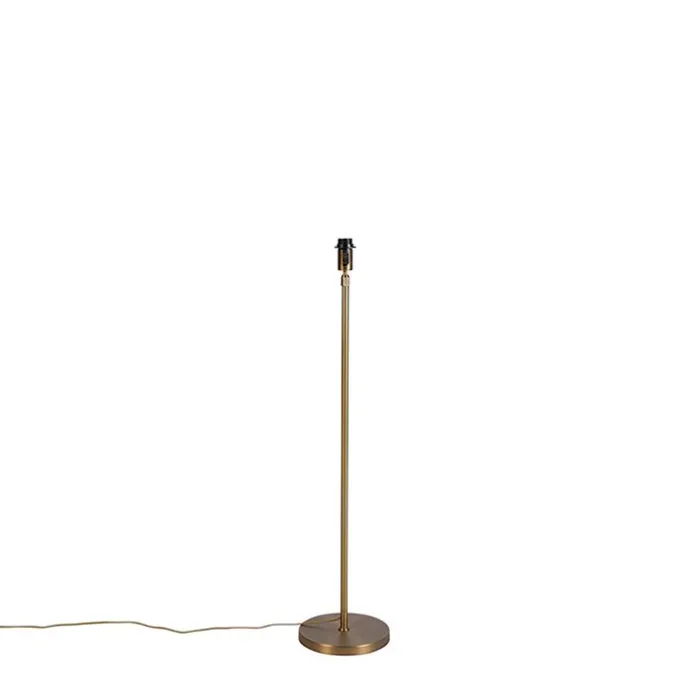 Stehlampe verstellbar Bronze mit Schirm weiß 50 cm - Parte