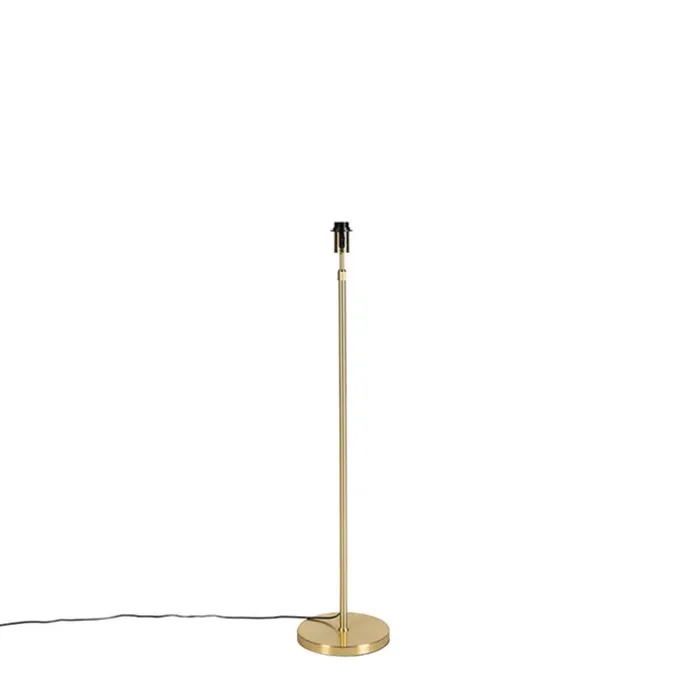 Stehlampe verstellbar gold mit Schirm weiß 50 cm - Parte