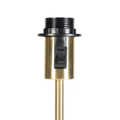 Stehlampe verstellbar gold mit Schirm hellbraun 50 cm - Parte