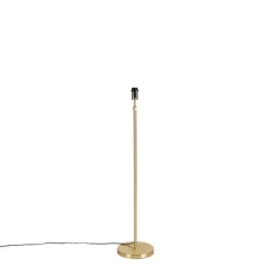 Stehlampe verstellbar gold mit Schirm hellbraun 50 cm - Parte
