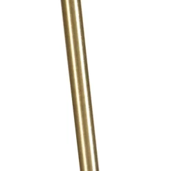 Stehlampe verstellbar gold mit Schirm hellbraun 50 cm - Parte