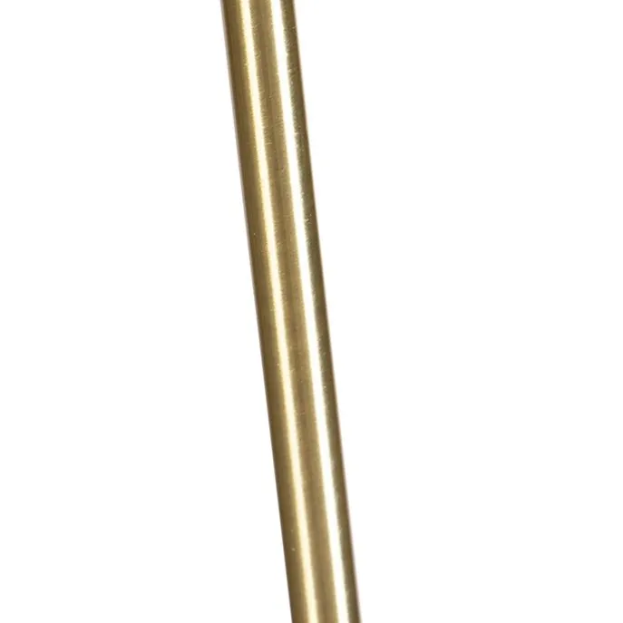 Stehlampe verstellbar gold mit Schirm hellgrau 50 cm - Parte