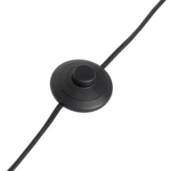 Stehleuchte aus Bronze mit weißem Faltenschirm und verstellbarem Arm – Ladas Deluxe