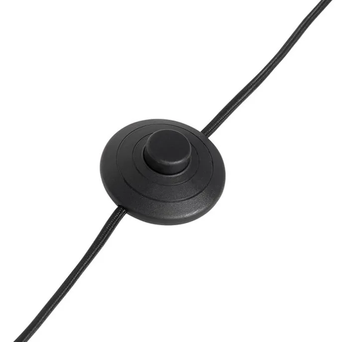 Stehleuchte aus Bronze mit weißem Faltenschirm und verstellbarem Arm – Ladas Deluxe