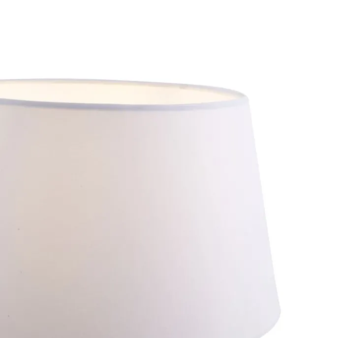 Stehleuchte aus Bronze mit weißem Schirm und verstellbarer Leselampe – Ladas