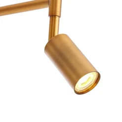 Stehleuchte aus Bronze mit weißem Schirm und verstellbarer Leselampe – Ladas