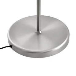 Stehleuchte aus Stahl mit weißem Schirm und verstellbarer Leselampe – Ladas