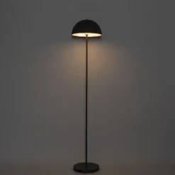 Stehleuchte für den Außenbereich Pilz Schwarz Wiederaufladbar 3-stufig dimmbar - Keira