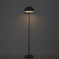 Stehleuchte für den Außenbereich Pilz Schwarz Wiederaufladbar 3-stufig dimmbar - Keira