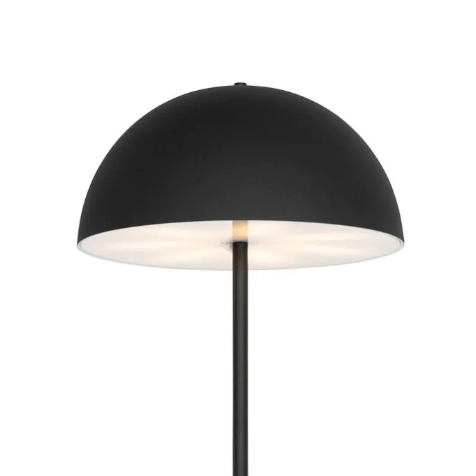 Stehleuchte für den Außenbereich Pilz Schwarz Wiederaufladbar 3-stufig dimmbar - Keira