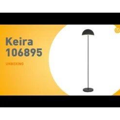 Stehleuchte für den Außenbereich Pilz Schwarz Wiederaufladbar 3-stufig dimmbar - Keira