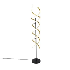 Stehleuchte Gold inkl. LED 3-stufig dimmbar in Kelvin - Henk