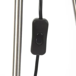 Stehleuchte im Landhausstil Stahl mit Weiß - Feather