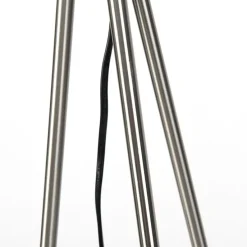 Stehleuchte im Landhausstil Stahl mit Weiß - Feather