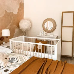 Stehleuchte im Landhausstil Stahl mit Weiß - Feather