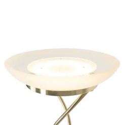 Stehleuchte Messing inkl. LED und Dimmer mit Leselampe - Empoli