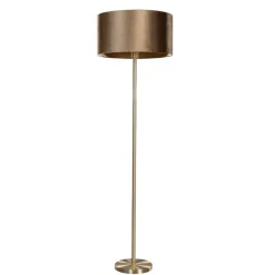 Stehleuchte Messing mit Samt-Schirm Bronze 50cm - Simplo