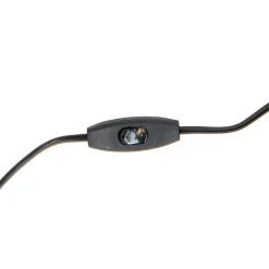 Stehleuchte Messing mit Schirm hellbraun 50 cm Stativ - Cortin