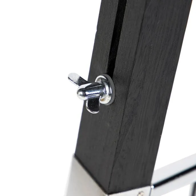 Stehleuchte schwarz mit dunkelgrauem Schirm 45 cm - Tripod