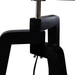 Stehleuchte Schwarz mit Grünem Samt-Schirm 50cm - Puros