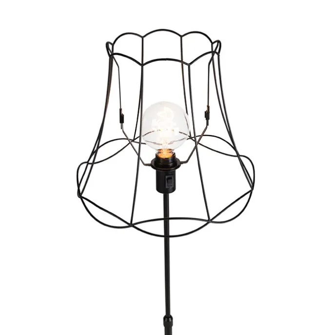Stehleuchte schwarz mit Granny Frame 35 cm verstellbar - Parte