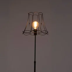 Stehleuchte schwarz mit Granny Frame 35 cm verstellbar - Parte