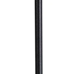 Stehleuchte schwarz mit schwarzem Schirm 35 cm verstellbar - Parte