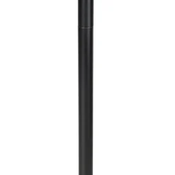 Stehleuchte schwarz mit Schirm weiß 50 cm - Simplo