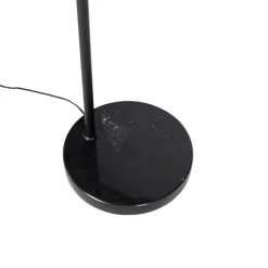 Stehleuchte schwarz mit Schirm hellbraun 50 cm verstellbar - Editor