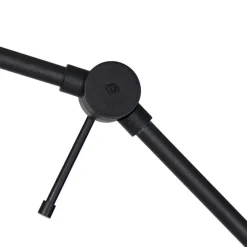 Stehleuchte schwarz mit Schirm hellbraun 50 cm verstellbar - Editor