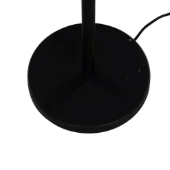 Stehleuchte Schwarz mit Samt-Schirm Krokodil 40cm - Simplo