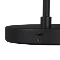 Stehleuchte schwarz wiederaufladbar inkl. LED 4-stufig dimmbar - Mateo