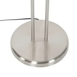 Stehleuchte Stahl inkl. LED und Dimmer mit Leselampe - Empoli