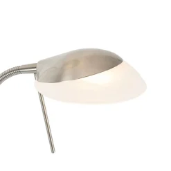 Stehleuchte Stahl inkl. LED und Dimmer mit Leselampe - Empoli