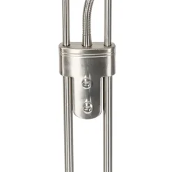 Stehleuchte Stahl inkl. LED und Dimmer mit Leselampe - Empoli