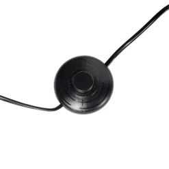 Stehleuchte Stativ schwarz mit Schirm Pfau Design 50 cm - Puros