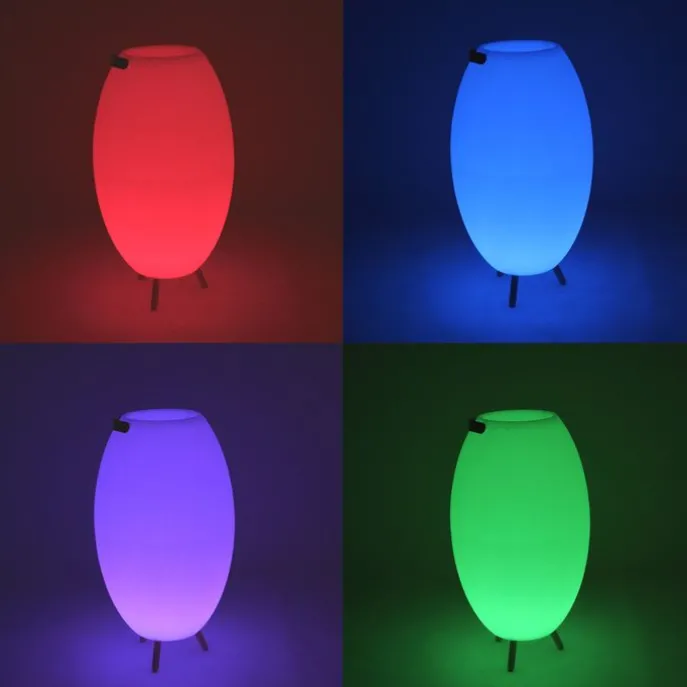 Stehleuchte Weiß 72,5 cm inkl. LED und Lautsprecher Dimmbar RGBW IP44 mit Fernbedienung - Apolo