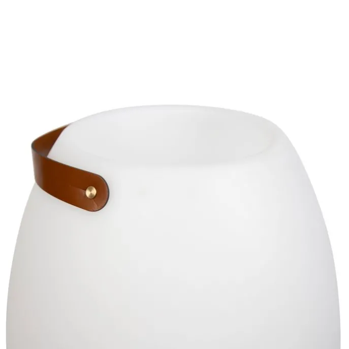 Stehleuchte Weiß 72,5 cm inkl. LED und Lautsprecher Dimmbar RGBW IP44 mit Fernbedienung - Apolo