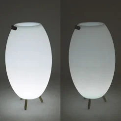 Stehleuchte Weiß 72,5 cm inkl. LED und Lautsprecher Dimmbar RGBW IP44 mit Fernbedienung - Apolo