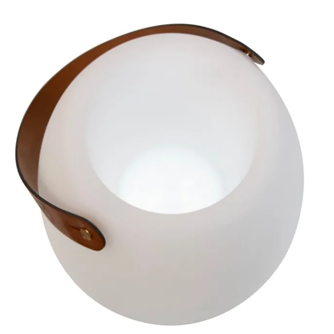 Stehleuchte Weiß 40,5 cm inkl. LED und Lautsprecher Dimmbar RGBW IP44 mit Fernbedienung - Apolo