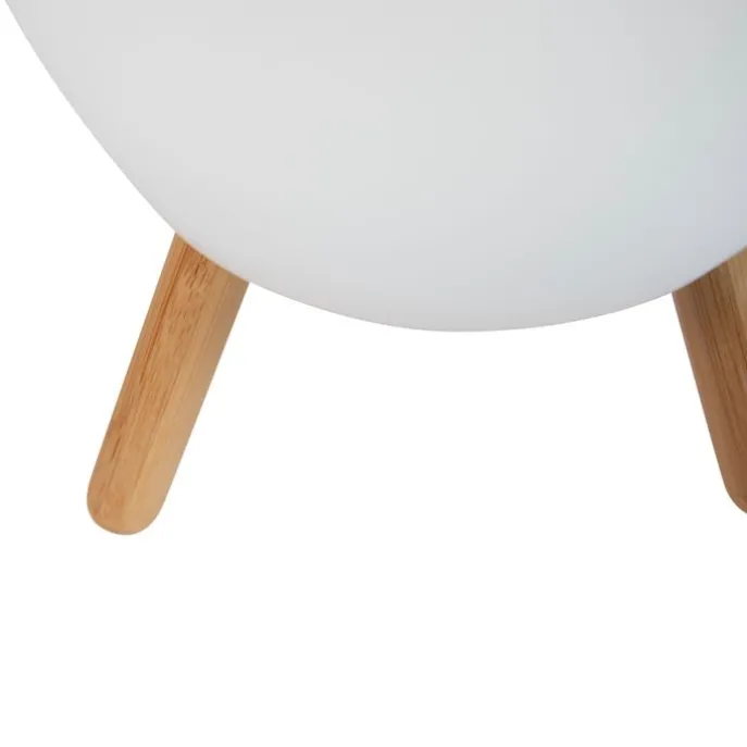 Stehleuchte Weiß 40,5 cm inkl. LED und Lautsprecher Dimmbar RGBW IP44 mit Fernbedienung - Apolo