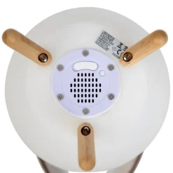 Stehleuchte Weiß 40,5 cm inkl. LED und Lautsprecher Dimmbar RGBW IP44 mit Fernbedienung - Apolo